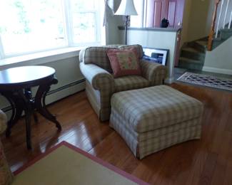 Club chair & ottoman