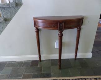Painted trim entrance table