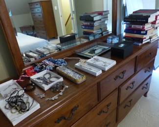 Costume jewelry, books