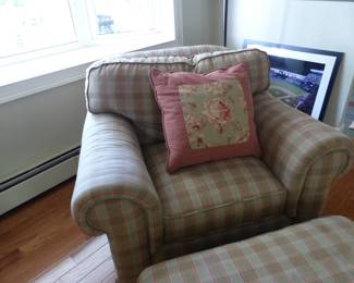 Club chair & ottoman