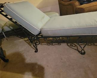 Wrought Iron Patio Loungers.
