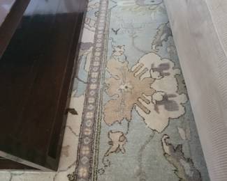 9' x 12' Oushak Wool Rug.