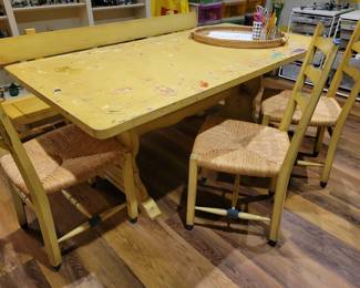 Craft Table & Chairs/Bench.