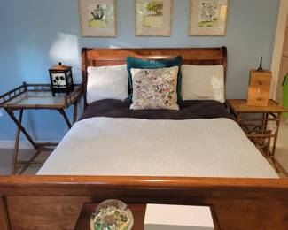 Full size Sleigh Bed.