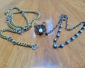 Lanvin Belts and Bracelet.