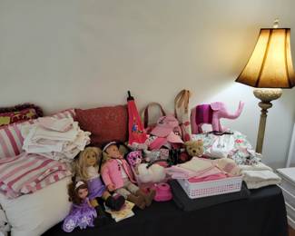 Girls room packed to overflowing.