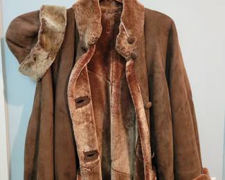 Gorgeous Shearling Coat and matching Hat. 