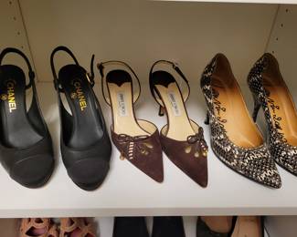 Chanel, Lanvin, Jimmy Choo.