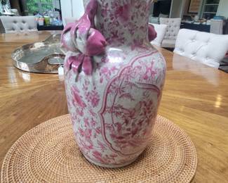 Chinese Vase with Pomegranate Handles.