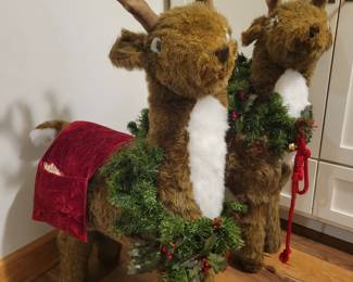 Large Plush Reindeer.