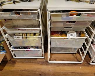 A huge amount of Office, stamping, ribbon, holiday &  Craft Supplies. Elfa storage systems.