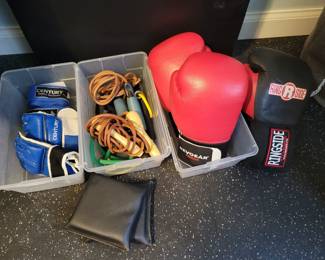 Boxing Gloves. Jump Rope.
