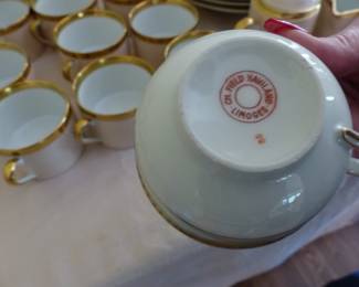 CH Field Haviland Limoge dessert set