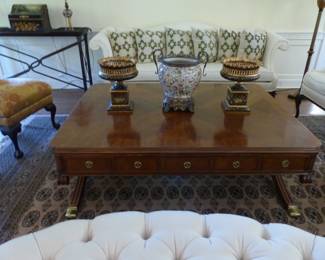 Coffee table, bric-a-brac