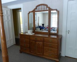 Dresser with mirror