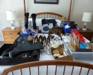 Designer shoes, handbags