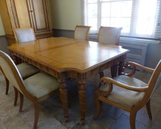 Dining table with 6 chairs