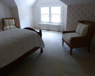 Pair of wicker chairs