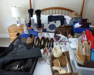 Designer shoes, handbags