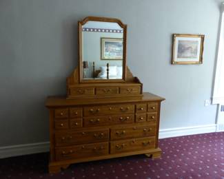 Dresser with mirror
