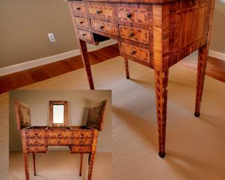 Antique Chinese Parquetry Vanity $249 or bid #132