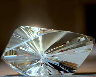 KEN RAINS Muse Crystal "SAVOY" gazing glass $139 or bid #31