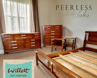 "TRANS-EAST" Solid Cherry Bedroom Set by WILLETT FURNITURE CO. Louisville Kentucky $1,695 or bid #124