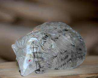 Carved Tourmaline Porcupine, Germany bid #13