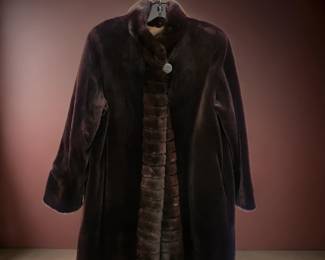 Vintage Dark Mink Fur Coat $450 or bid #138