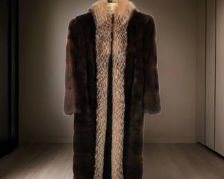Full Length Mink Coat $495 or bid #133