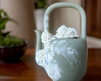 Porcelain Tea Pot by artist GALINA REIN $145 or bid #30