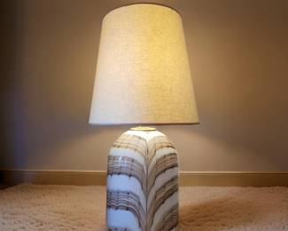 Large MCM Art Glass Lamp $175 or bid #125