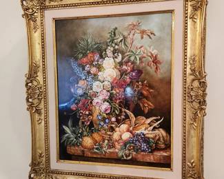 BOEHM Limited Edition Plaque "Nature's Bounty" 1973 $465 or bid #136