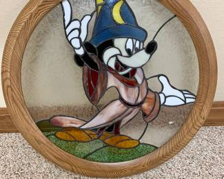Stained glass Mickey Mouse 