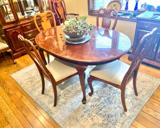 Cherry wood dining set 