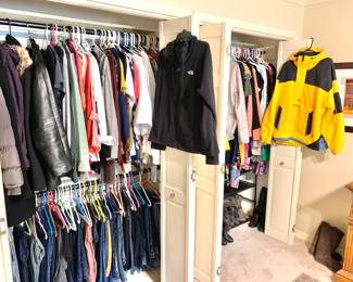 Large selection of men and women’s name brand clothes and shoes. 