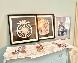 Hand stitched towels 