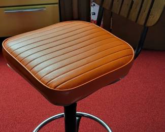 5 mid-century stools.