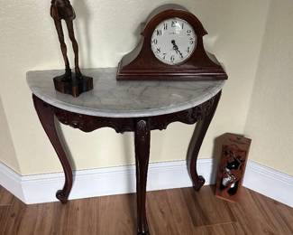 Marble top Mahagony table