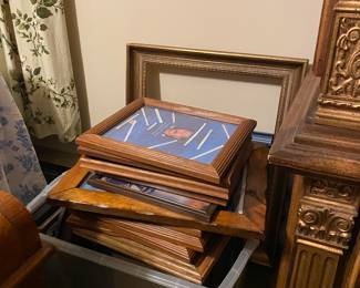Picture frames.