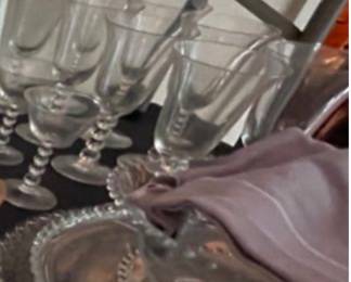 Large assortment of Vintage Imperial Glass Candlewick