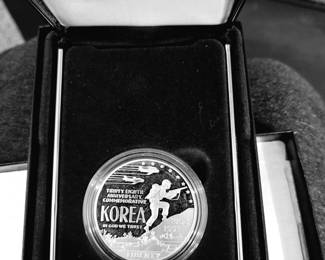 Korean commemorative silver dollar