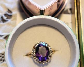 Sapphire and diamond ring
Ruby and diamond ring