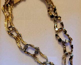 14 kt gold bracelet with 4 diamonds