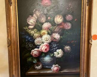 Grand framed floral print