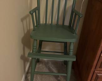 Antique highchair
