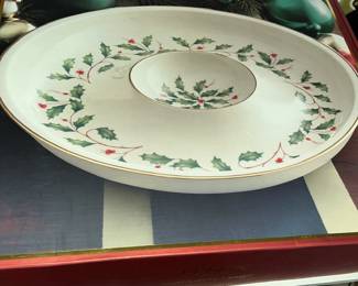Lenox Christmas serving dish in box.
