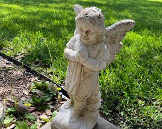 Cherub garden statue