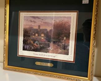 Thomas Kinkade "Come Inside For a Warm Up"