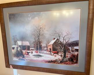 Lovely farm scene print